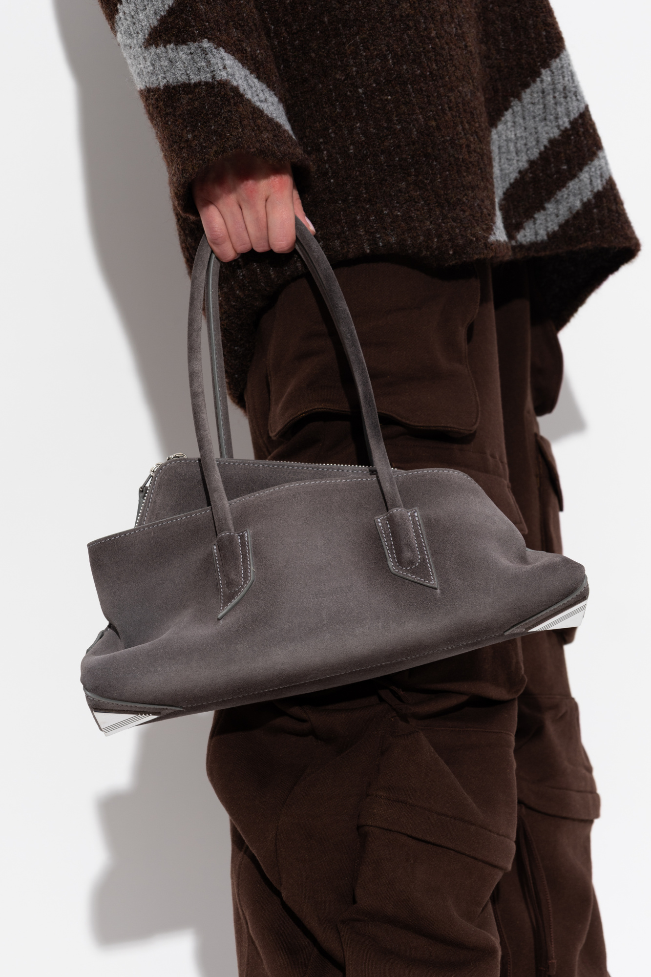 ハンドバッグ The Attico Handbag The Attico Black 'La Passeggiata Medium' Top Handle Bag The